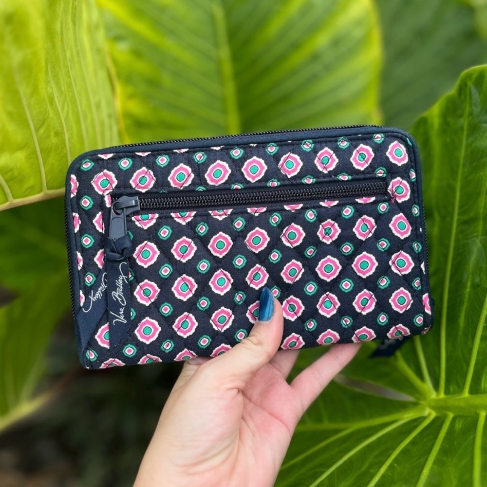 NWOT Vera Bradley Turnlock Wallet • Petal Dots - Picture 2 of 10